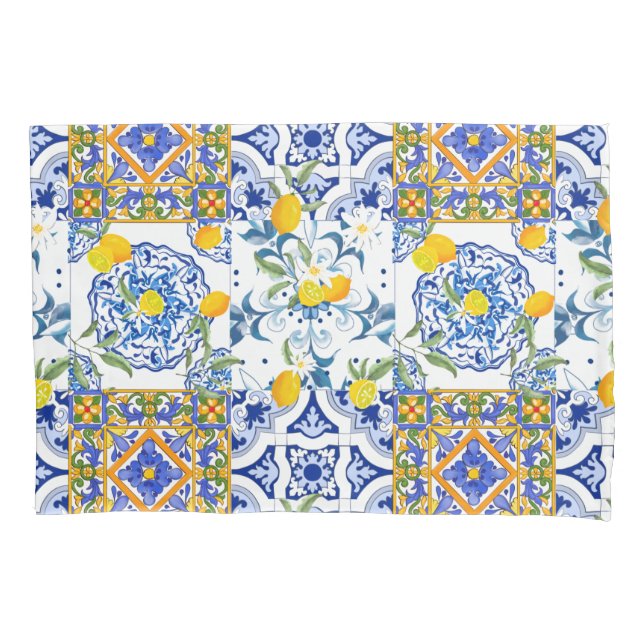 Sicilian style,summer art   pillowcase (Front)