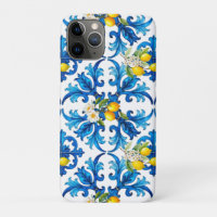 Sicilian,summer,lemon,mosaic,blue,