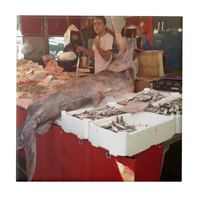 sicilian swordsman ceramic tile (Front)