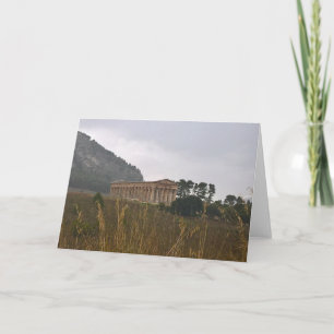 Sicilian temple card. Blank for your own message. Card