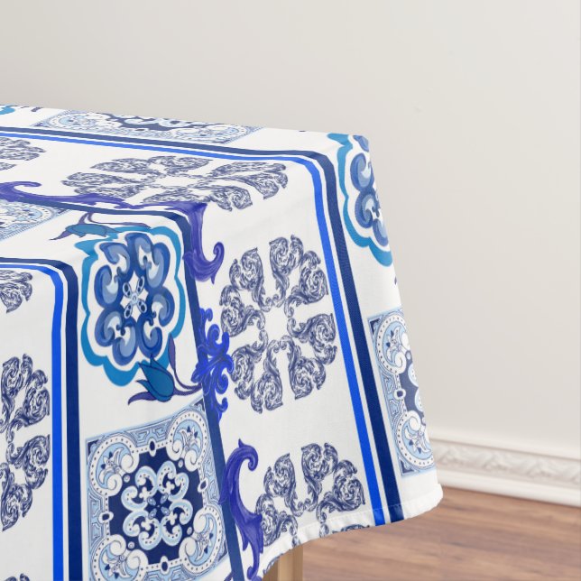 Sicilian tiles,majolica,porcelain  tablecloth (In Situ)