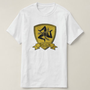 Sicilian Trinacria Black & Gold T-Shirt