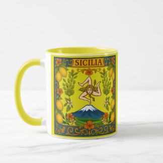 Sicilian Trinacria Design  Mug