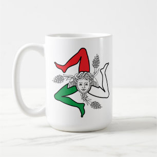 Sicilian Trinacria Medusa Design Coffee Mug
