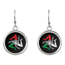 Sicilian Trinacria Medusa Emblem Italian Theme