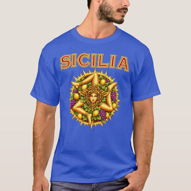 Sicilian Trinacria  T-Shirt (Front)
