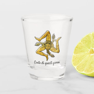 Sicilian Trinacria Your Text Shot Glass