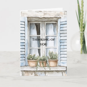 Sicilian Window Plants Thinking of you Card