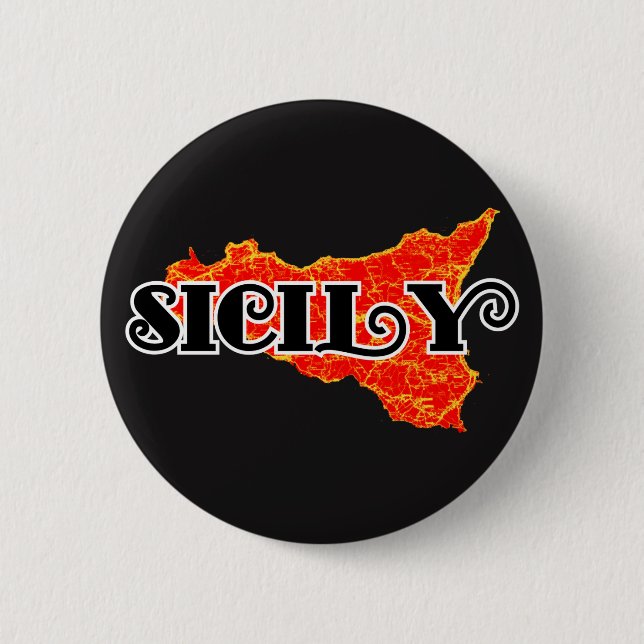 Sicily 6 Cm Round Badge (Front)