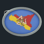 Sicily Belt Buckle<br><div class="desc">Belt buckle power of Sicily!</div>