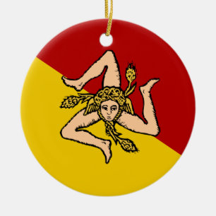 Sicily* Christmas Ornament