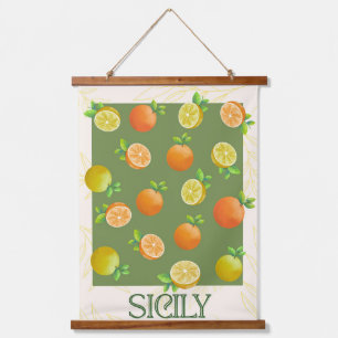 Sicily Citrus Wall Art   Italian Orange & Lemon 