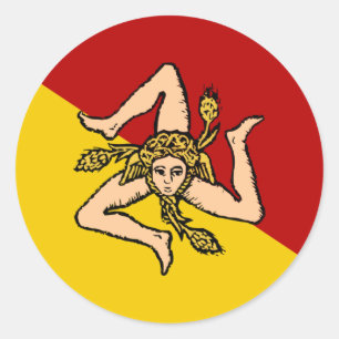 Sicily Classic Round Sticker
