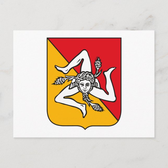 Sicily Coat of Arms Postcard (Front)