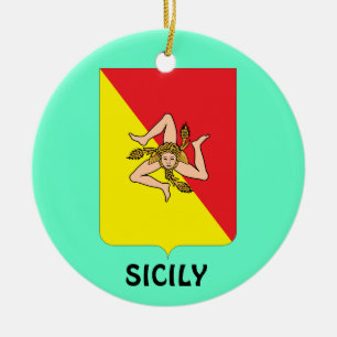 SICILY* Custom Christmas Ornament