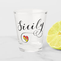 Sicily Heart Flag, Sicilian,