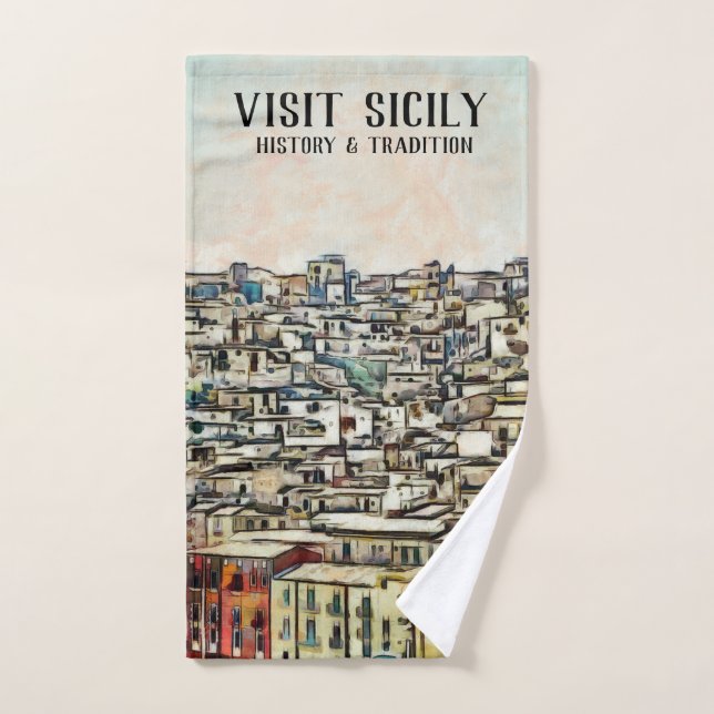 Sicily - HISTORY & TRADITION Hand Towel (Hand Towel)