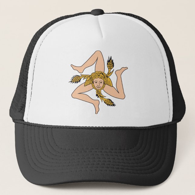 Sicily Icon Trucker Hat (Front)