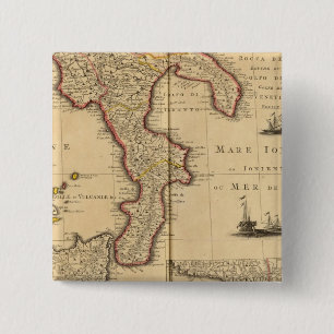 Sicily Italy 15 Cm Square Badge