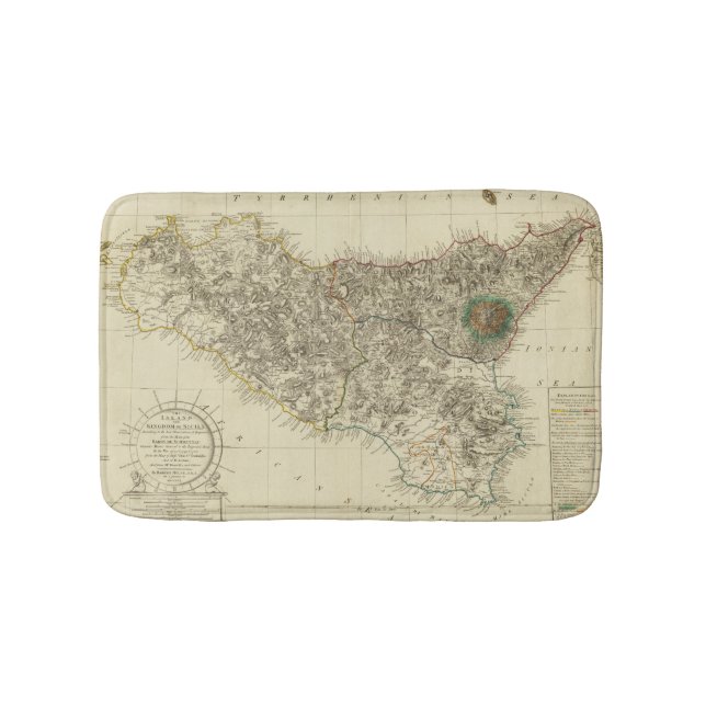 Sicily, Italy Bath Mat (Front)