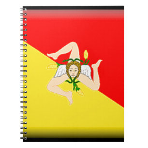 Sicily (Italy) Flag Notebook