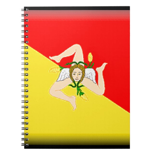 Sicily (Italy) Flag Notebook (Front)