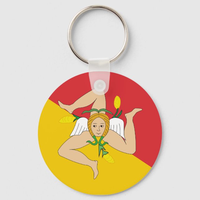 Sicily, Italy Key Ring (Front)