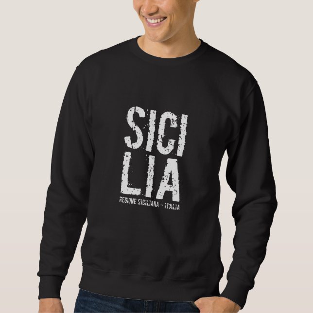 Sicily Italy Mediterranean Sea Sweatshirt (Front)