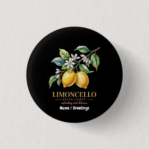 Sicily Italy Proud Sicilian Fresh Italian Lemons  3 Cm Round Badge