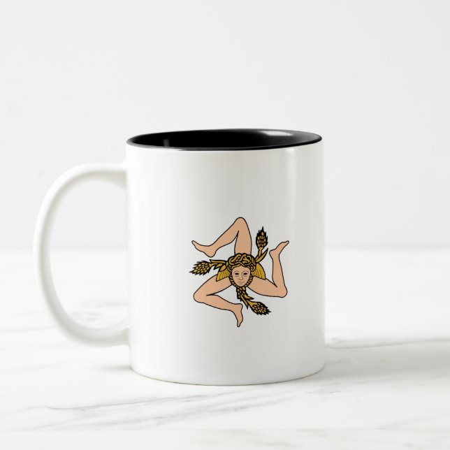 Sicily Italy Two-Tone Coffee Mug (Left)