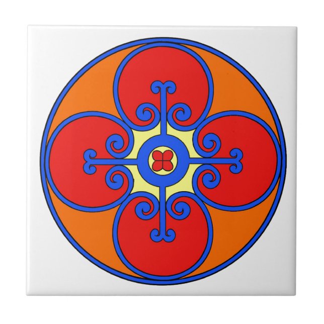Sicily Mediterranean Design Ceramic Tile (Front)