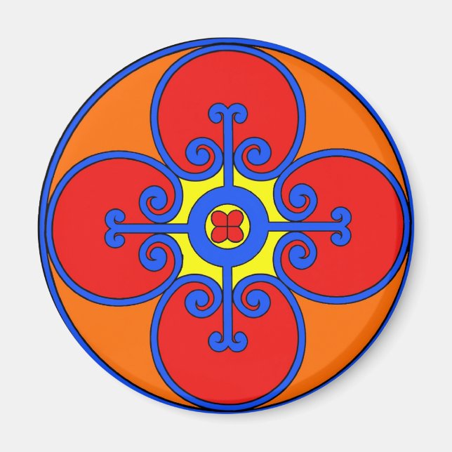 Sicily Mediterranean Design Magnet (Front)