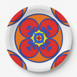 Sicily Mediterranean Design Paper Plate