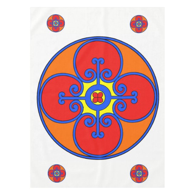 Sicily Mediterranean Design Tablecloth (Front)