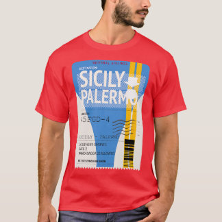 Sicily Palermo plane ticket T-Shirt