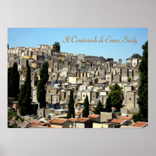 Sicily’s Enna Cemetery Poster