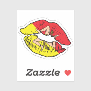 Sicily Sicilian Lipstick Love Flag
