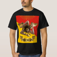 Sicily / Sicilian Medusa  Trinacria  Poster T-Shir