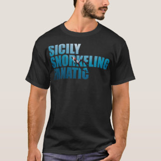 Sicily Snorkelling Fanatic Photo T-Shirt