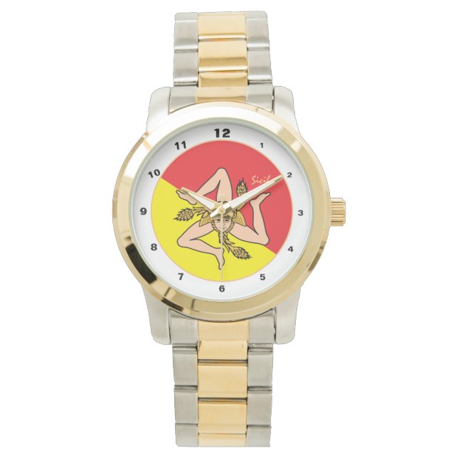 Sicily watch, triskelion, Sicilian fashion, design Watch (Front)