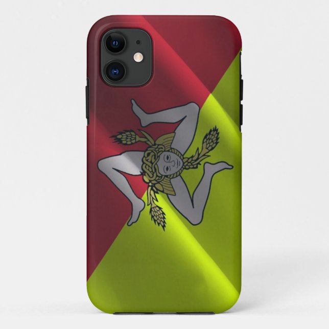 Sicily waving flag - Case-Mate iPhone case (Back)