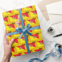 Sicily Wrapping Paper, Sicilian Flag patriotic