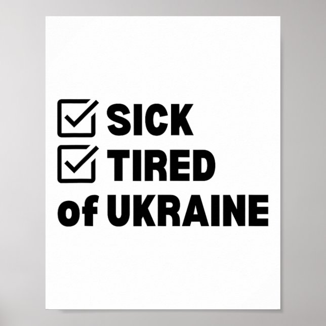 Sick And Tired Ukraine  Poster (Front)