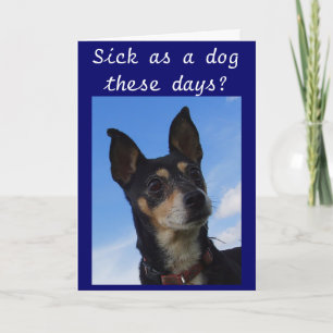 SICK AS A DOG THESE DAYS? CARD