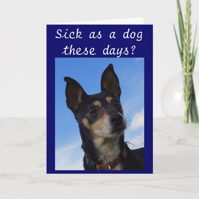 SICK AS A DOG THESE DAYS? CARD (Front)