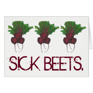 Sick Beets (Beats) Red Beet Vegetarian Funny Food