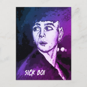 Sick Boi Ren Postcard