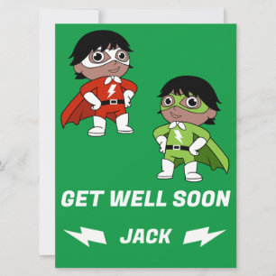 Sick Boy Super Hero Get Well