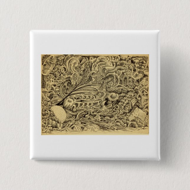 Sick Chamber_by Brian Benson 15 Cm Square Badge (Front)