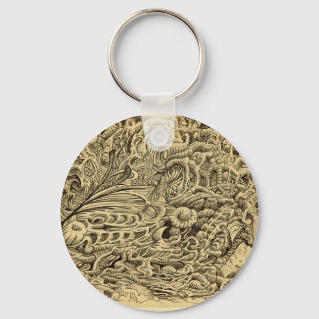 Sick Chamber_by Brian Benson Key Ring (Front)
